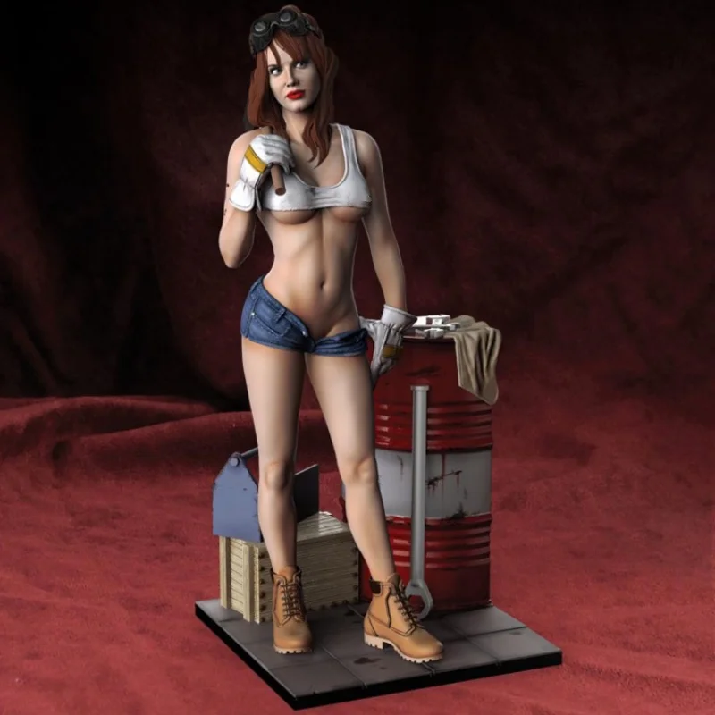 

1/24 Scale Resin Figure Model Kit Female repairman Unassembled and Unpainted 3D printing diy toy 050