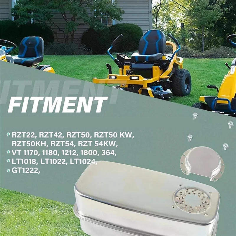 

Premium Twin Inlet Exhaust Muffler 751-0616B 95106160 For Cub Cadet RZT50 RZT54 RZT42 SC300IP SC500HW SC900 ST 100 Lawn Tractors