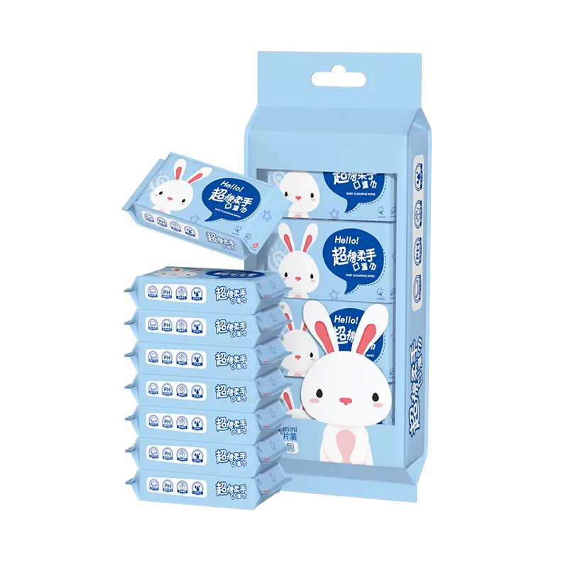 Mini Wipes Carry-on Pack Infant Hand Care Cleaning Wipes Portable Extraction Maternal and Infant Wet Wipes view 6