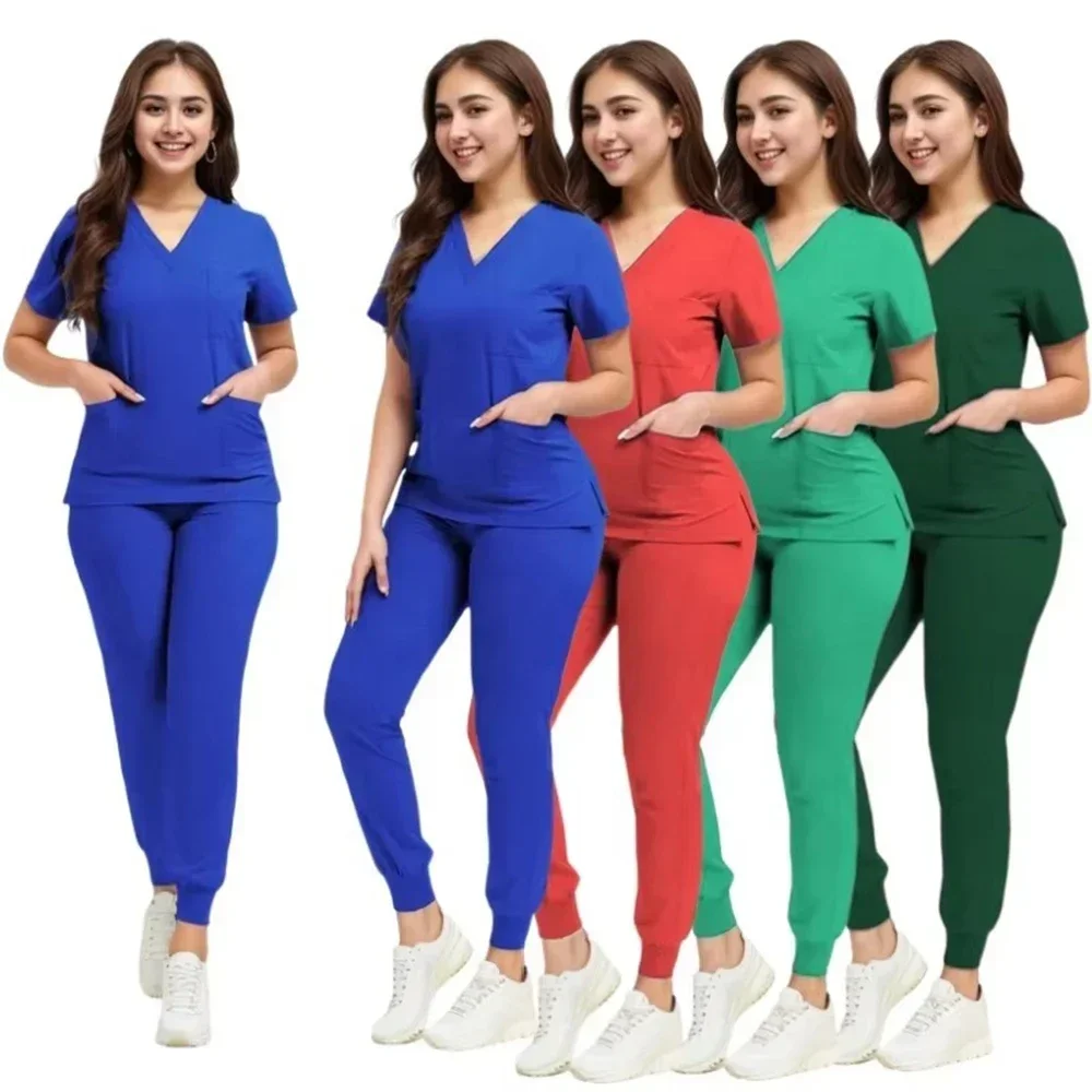 Uniformes de soins infirmiers pour femmes et hommes, ensemble d'anesthésiste, pantalon de jogging Y, tissu fin, salle d'opération, vêtements de travail pour médecin