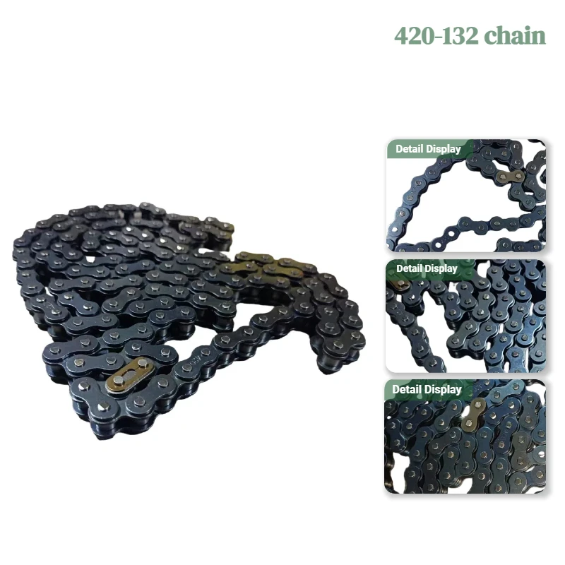 

420 gold 132 chain motorcycle chain suitable for off-road bicycles go karts ATV four-wheel drive chain