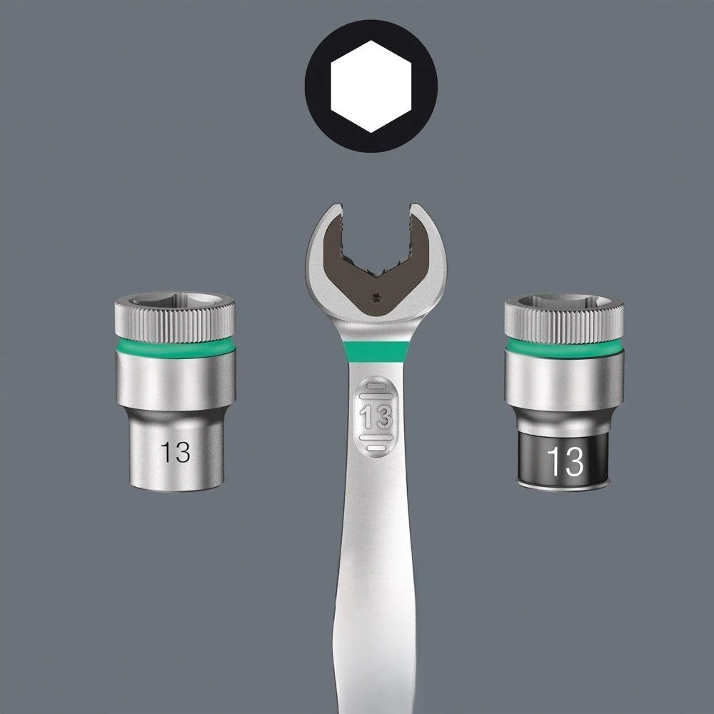 مجموعة أدوات مفتاح الربط بسقاطة المقبس المترية مع لقم وشريط تمديد لإصلاح السيارات #3