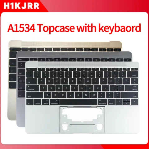 MacBook 12" A1534 2015 Backlit Keyboard Top Cover Replacement | US Layout | MF855 MF865 EMC 2746