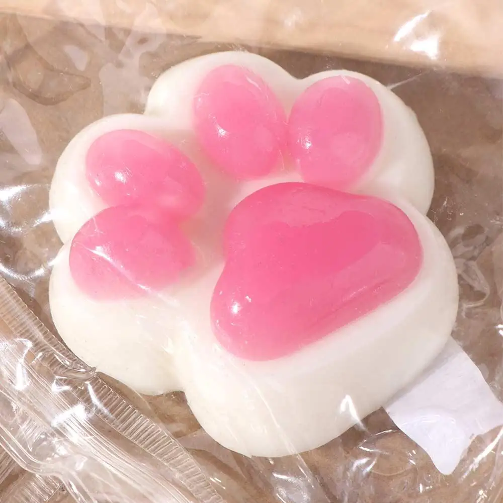 Knetende grüne Traube, Katzenpfoten, Spielzeug, langsamer Rückprall, weiches Cartoon-Zappelspielzeug, buntes Silikon-Katzenpfoten-Klemmspielzeug, praktische Witze