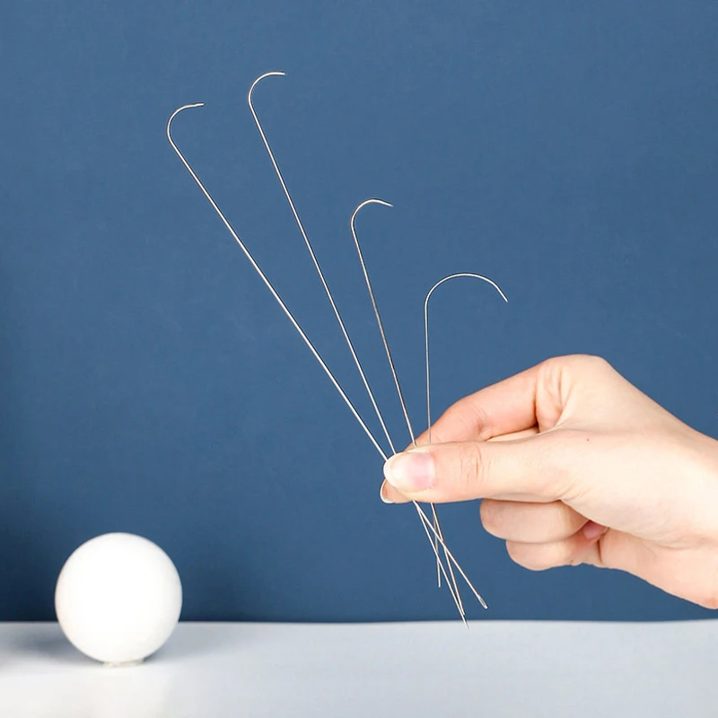 

3pcs/set Curved Beading Needles Stainless Bead Spinner Needle Thin Bead Needles For DIY Craft Jewelry Making Sewing Supplies