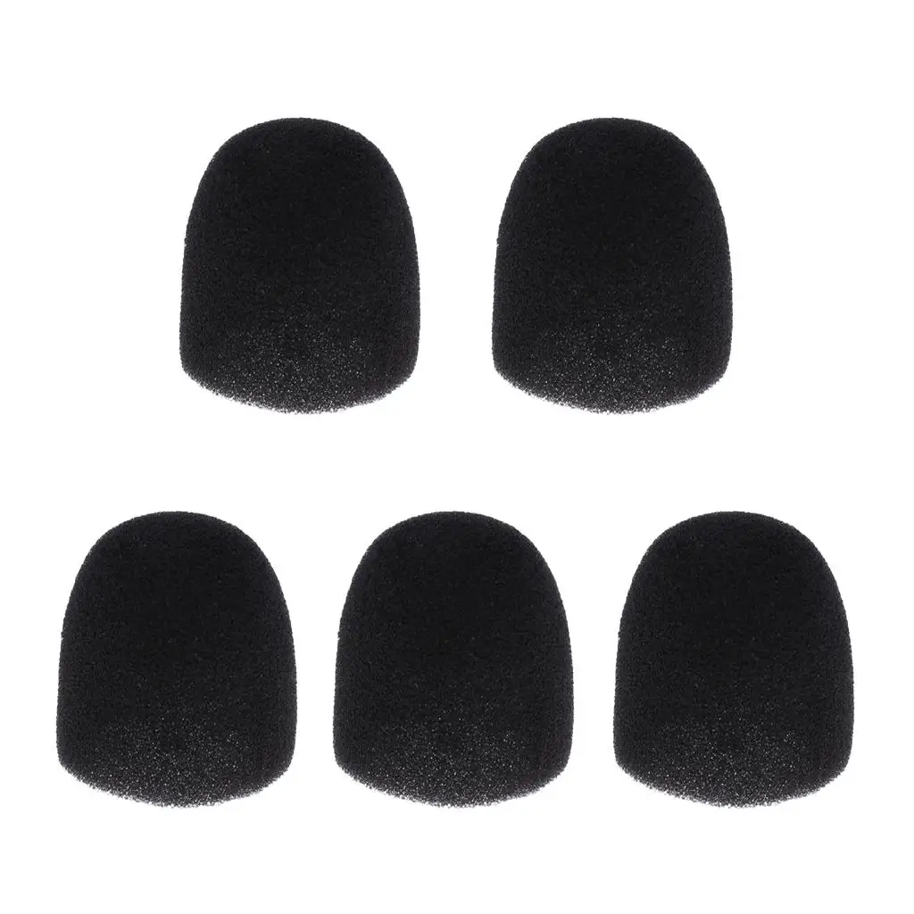 Funda de esponja para micrófono, filtro de parabrisas para micrófono inalámbrico, 4,6 cm/5,5 cm, 5 piezas