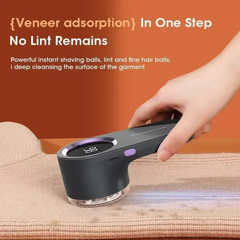 Lint Remover for Clothing LED Digital Electric Pellet Fluff Remover USB Rechargeable Fuzz Fabric Shaver Sweater Dropshipping image 5