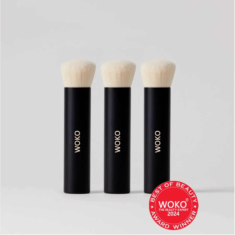 1pcs Oblique Foundation Make-up Brush Angle Round Head Contour Foundation Brush Liquid Foundation Buffing Makeup Tool Portable