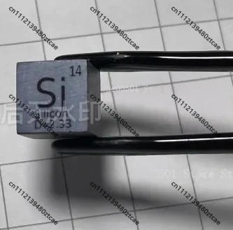 High Purity Silicon Cube Non-Metallographic Polished Si Element Sample  Silicon Block for Lab Research Element Collection Displa