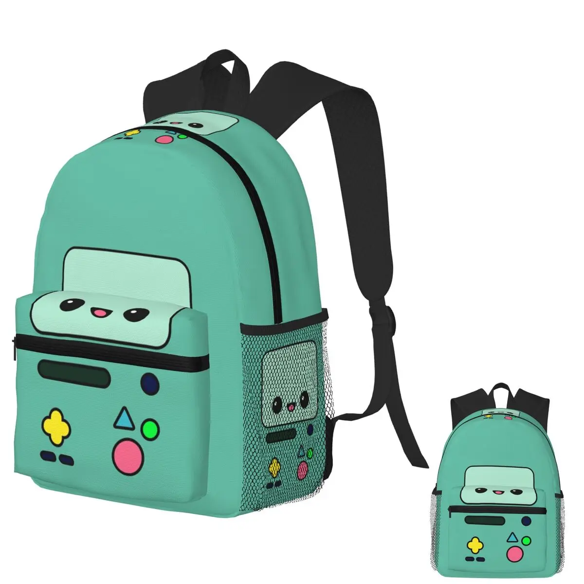 

Kawaii Adventure Time BMO Student Backpack School Bag Hiking Travel Daypack for Boys Girls Fashion Bookbag Shoulder Bags