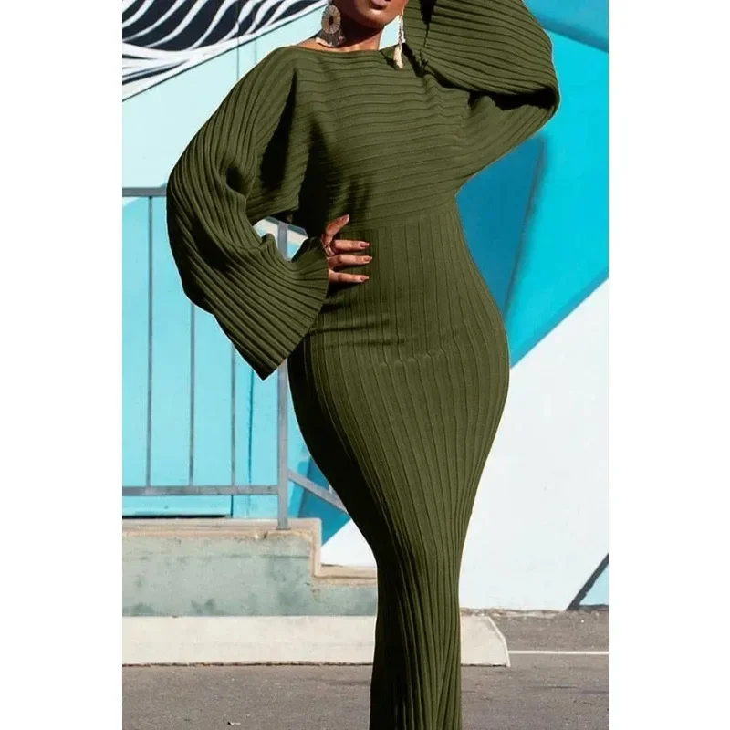 Customized Dashiki Africa Clothing African Dresses for Women Autumn Winter Elegant African Long Sleeve O-neck Polyester Maxi Bod