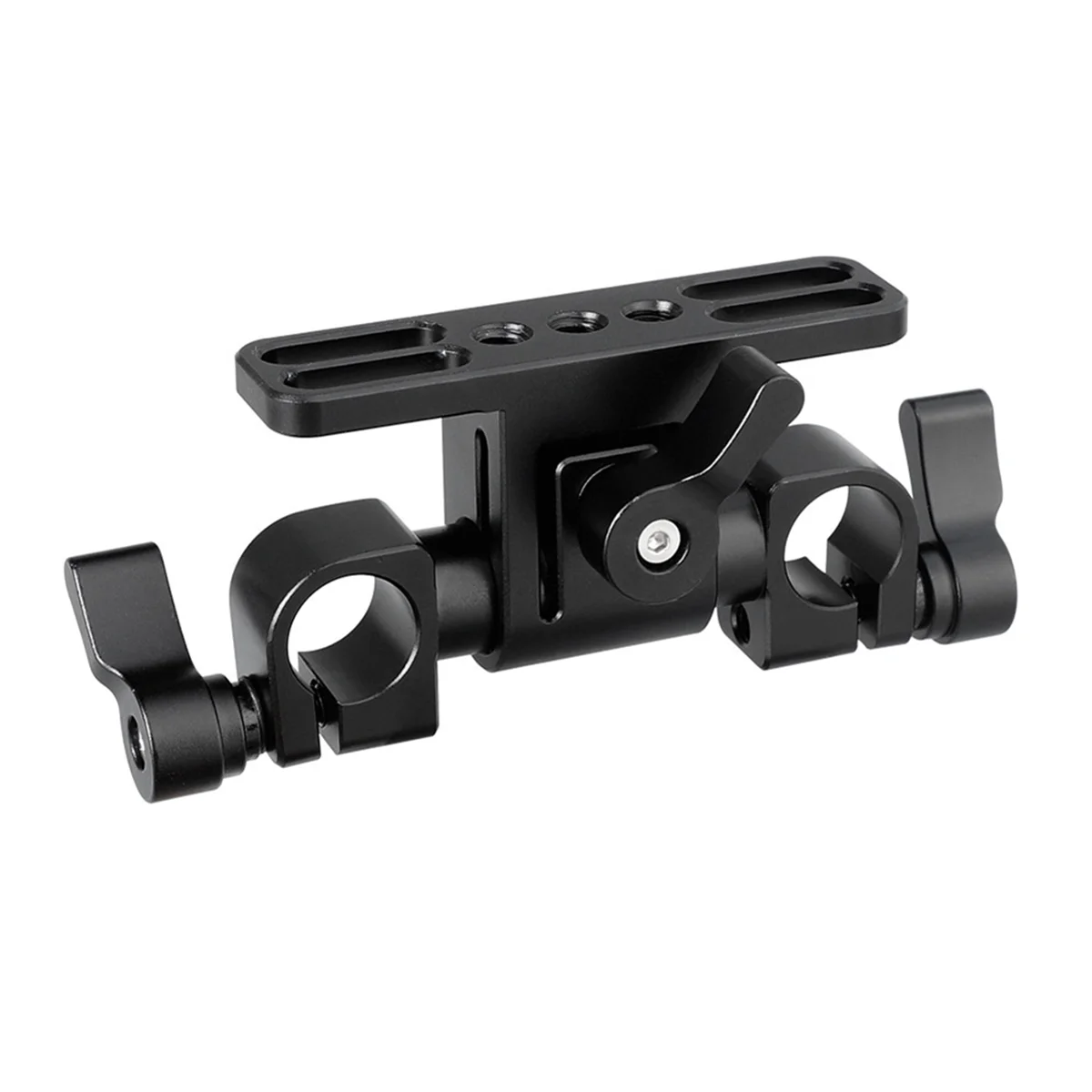 

Adjustable 15mm Dual Rod Clamp With 360 Swivel Rod Adapter