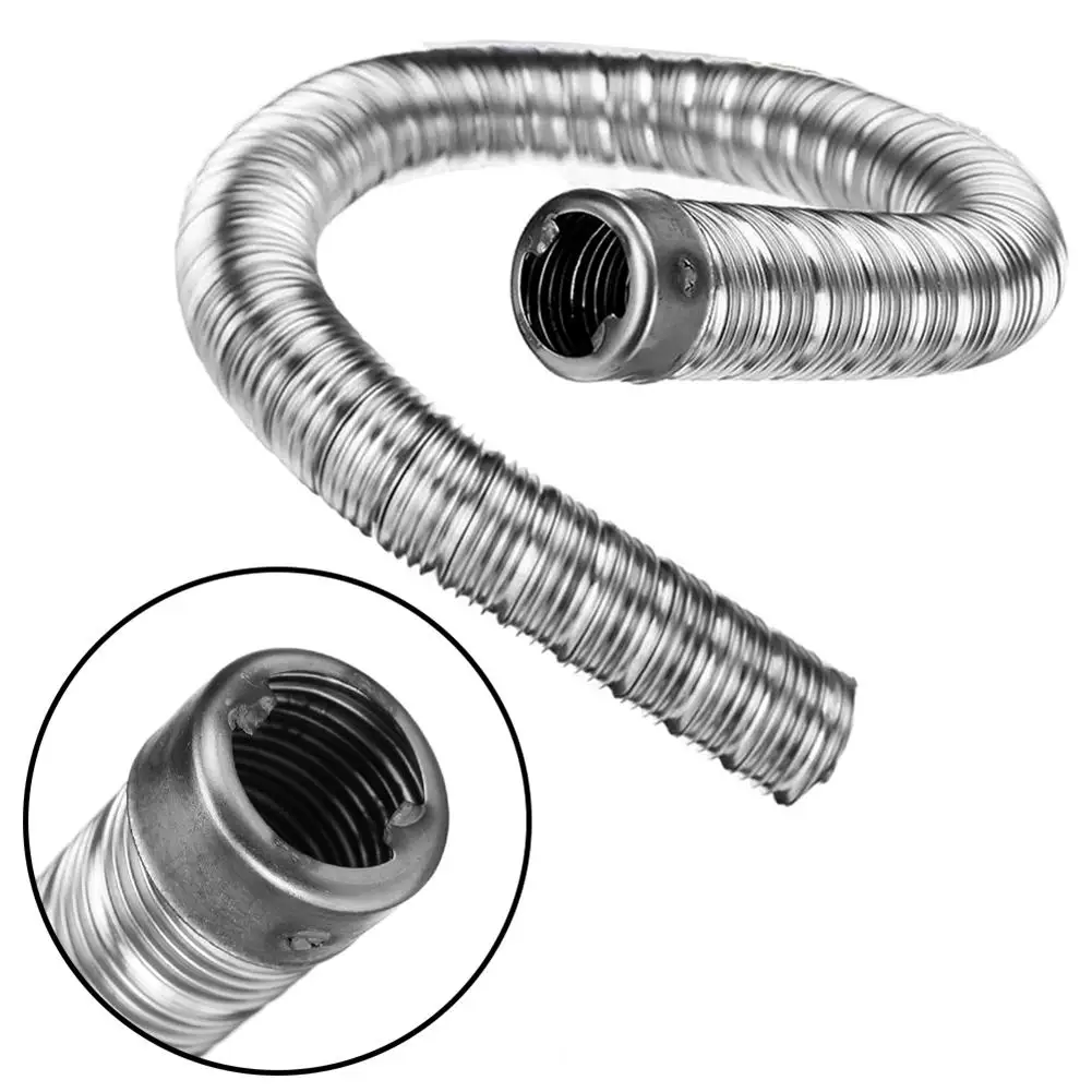 60cm 24mm Heater Exhaust Pipe Accessories For Eberspacher Webasto Air Heater Hose Stainless Steel Silver 3606 I9B3