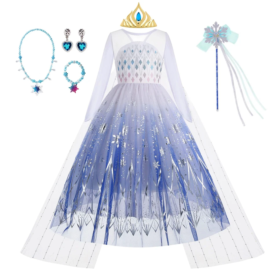 Girls Elsa Costume Kids Halloween Cosplay White Princess Dress Children Birthday Party Clothes Dress Up - AliExpress 1501 Girls Elsa Costume Kids Halloween Cosplay White Princess Dress Children Birthday Party Clothes Dress Up - AliExpress 1501