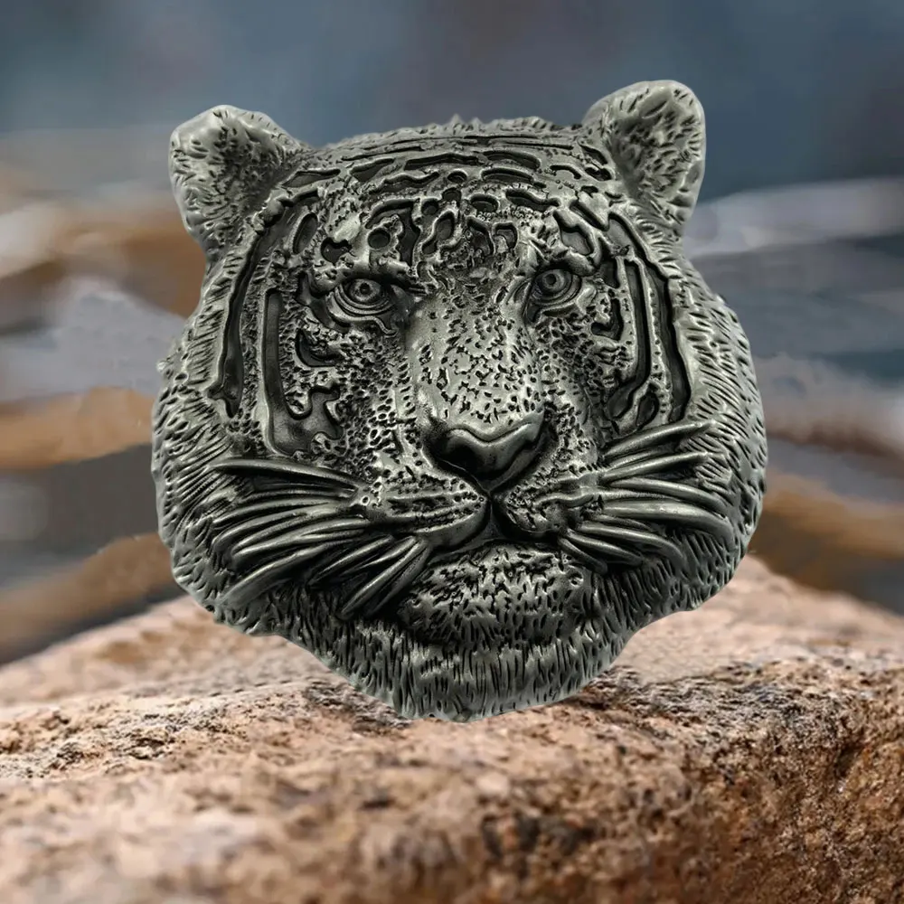 

T-DISOM Western Cowboys Ретро Мужской дизайн головы тигра Пряжка ремня Модный аксессуар