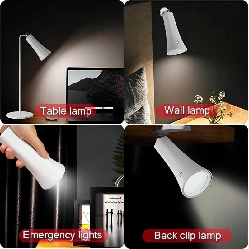 Lampu meja LED buku untuk kamar, lampu buku usb lampu belajar membaca pelindung mata lampu malam lampu menulis kamar tidur dekorasi samping tempat tidur