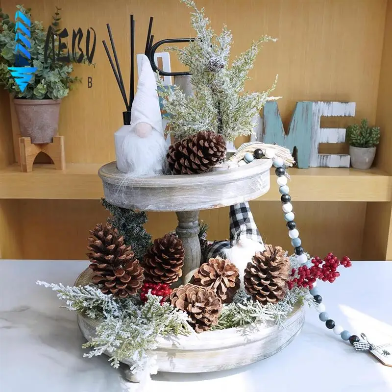 

AEB0-12 шт., рождественские сосновые шишки, средние сосновые шишки, выборки с проволочными стеблями, высота 8,3 дюйма на Рождество