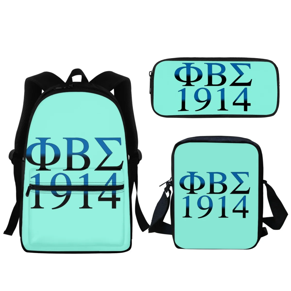 2024 phi Beta Sigma กระเป๋านักเรียนพิมพ์ลาย1914กระเป๋านักเรียนคุณภาพสูงกระเป๋าเป้สะพายหลังโรงเรียนอนุบาลเด็กหญิงเด็กชายกล่องดินสอกล่องใส่อาหารกลางวันของขวัญ