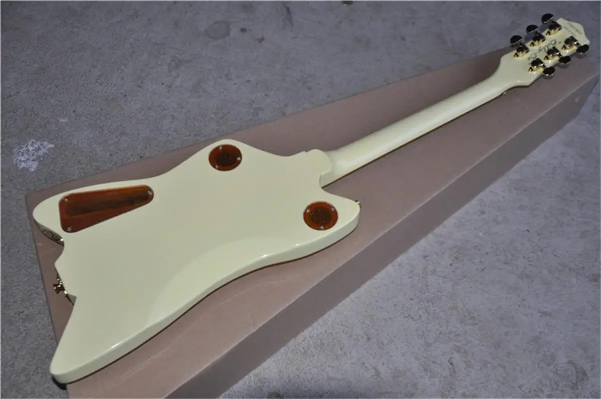 High quality 6-string electric guitar, cream body, gold powder wrap, gold hardware, free shipping