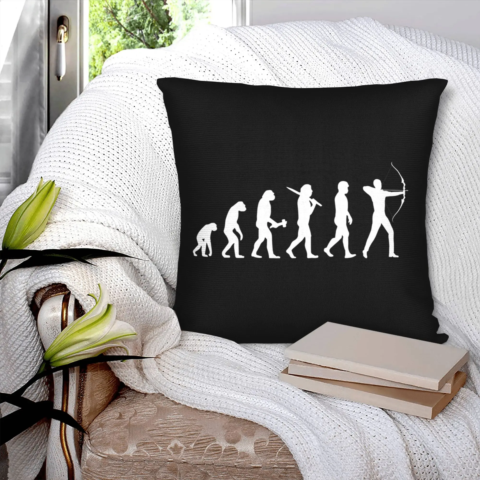 Nordic Archery Archer Evolution Sofa Cushion Cover Velvet Bow Arrow Gift Pillow Case Home Decor