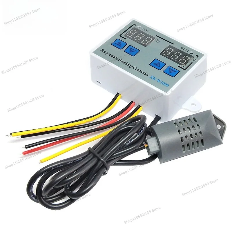 For XK-W1099 intelligent digital display temperature and humidity controller, dual-purpose temperature and humidity control