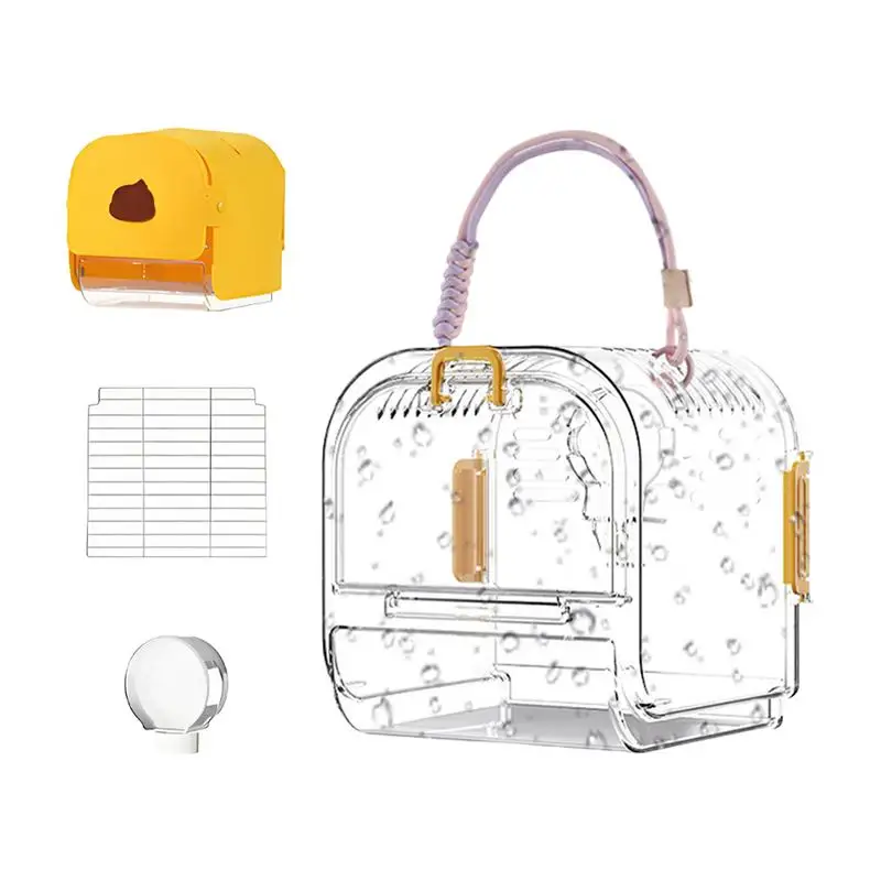 

Parakeet Bird Cage Parakeet Nest With Easy-Clean Pull Out Tray Foldable Bird Supplies Nesting With Breathable Spacious Interior
