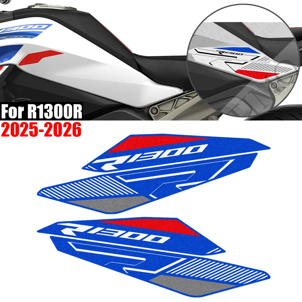 

For R1300R R 1300 R R1300 R Motorcycle Tank Pad TankPad Cap Grips Gas Fuel Knee Stickers moto Decals Protector 2025 2026