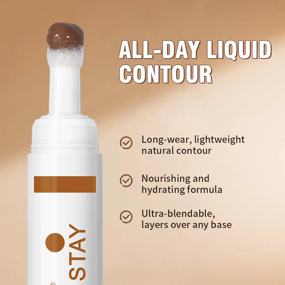 Face Contour Stick Long Lasting Makeup Silky-smooth Texture 3D Contour  Blush Stick Concealer Cream Makeup Tool Cosmetics