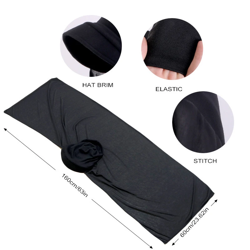 Hijab musulmán con gorra de béisbol para mujer, bufanda con visera, sombrero para el sol, chal envolvente, turbante, pañuelo para la cabeza, listo para usar, instantáneo