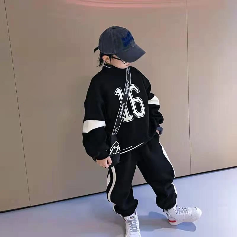 Kids Clothes Boys Spring Autumn teenage Sports Suit Boys Set tracksuits Children Clothing Set 2pcs coat+Pants 4-14 years