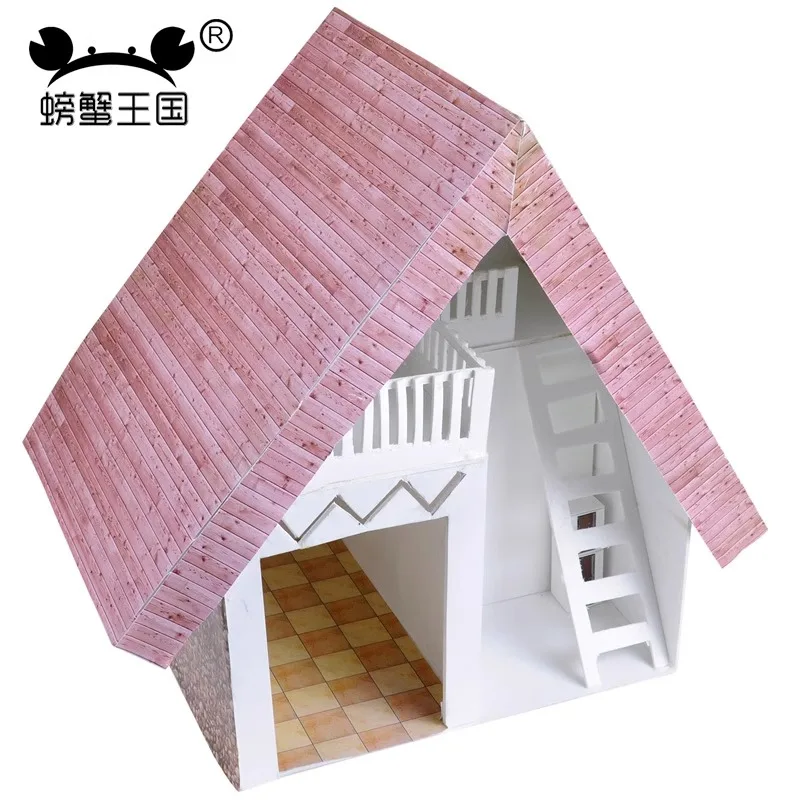 Adesivo Dollhouse Wallpaper, Adesivo De Piso, Cozinha, Acessórios Do Banheiro, Decoração De Interiores, Modelo De Material De Construção, 5Pcs