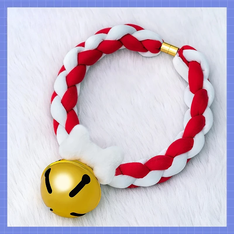 

Cute Decorative Collar Fried Dough Twists Braid Rope Furry Animal Accessories