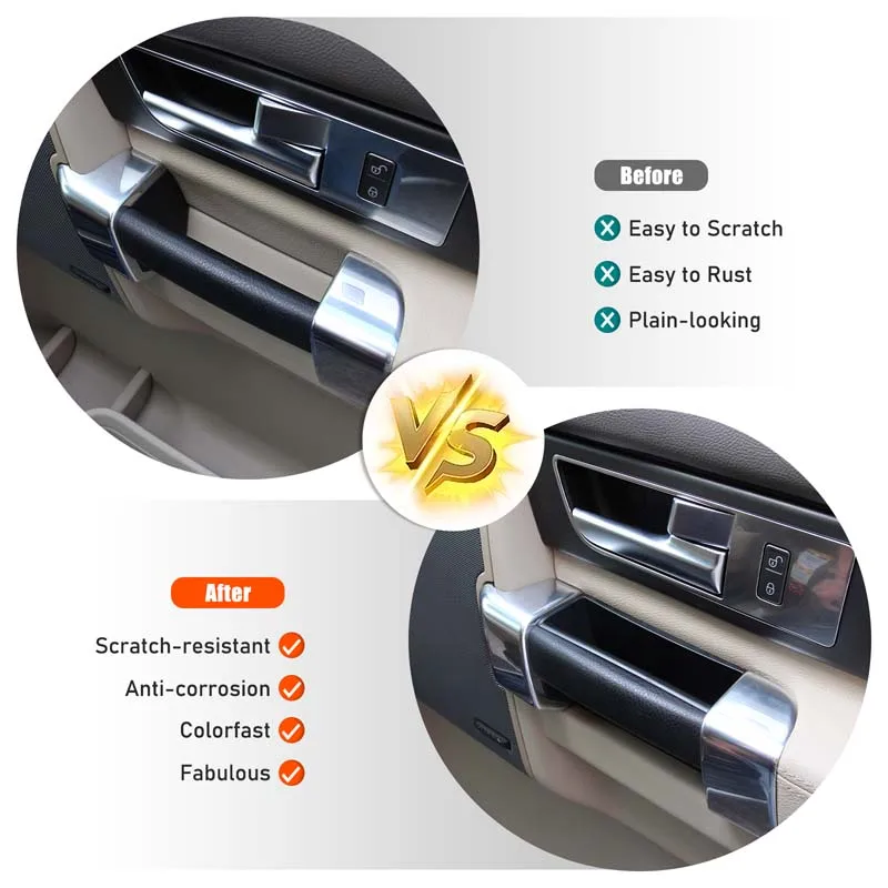 ABS Car Door Handle Storage Box Glove Armrest Box Tray Organizer For Land Rover Discovery 4 LR4 2010-2016 Interior Accessories image 2