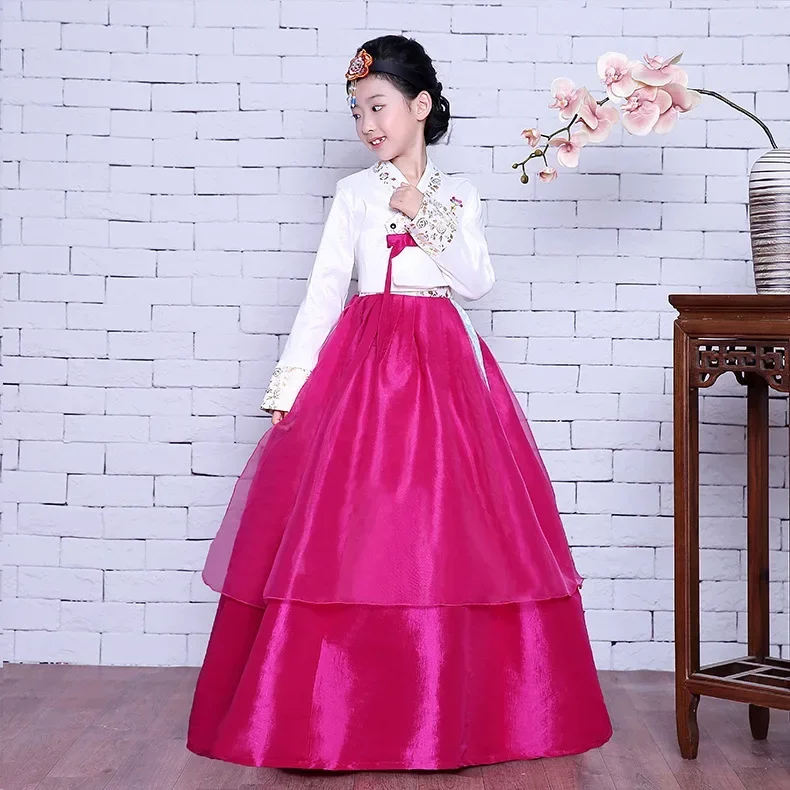 

Children's embroidered hanbok, Korean costume, Korean costume performance costume, girls' hanbok dress