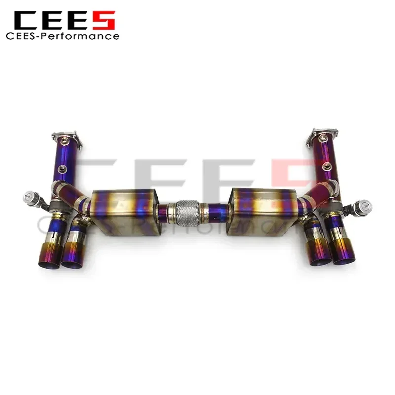 Cees Catback Exhaust System Titanium High Performance Exhaust Valve Control Exhaust Pipe for Porsche 911 996 TURBO 1997-2005