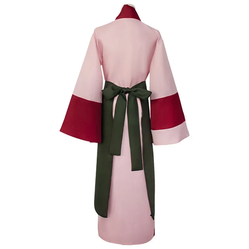 Anime Inuyasha Sango Costume Cosplay Grembiule di Halloween Fodera Uniforme per Uomo Adulto Donna Festa di Carnevale Abito Kimono Giapponese