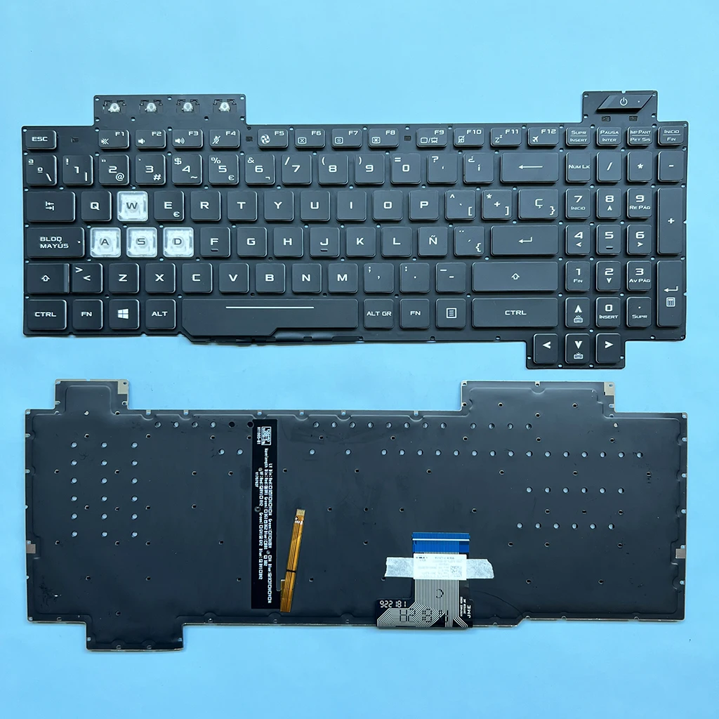 

FX95 Spanish RGB Backlit Keyboard For ASUS TUF Gaming TUF505DT TUF705 FX505 FX505D/DY/DD FX95DT/DU/DV/GD/GE/GM/GT FX705 FX705GD