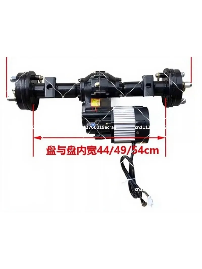 1:28 Low Speed Drum Brake Rear Axle 48V 800W Brushless Motor for Electric Wheelbarrow Conversion Kit