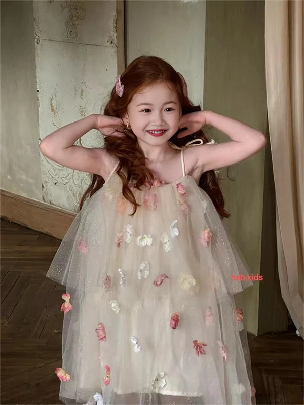 princ-girl's-dr-children's-summer-new-sle-fairy-skirt-casual-sle-polyester-fiber-four-seasons-universal