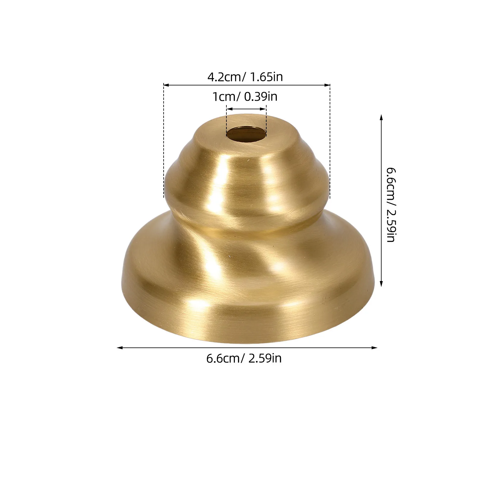 Pure Copper Lamp Cup Accessory Sturdy Light Socket Holder Finial For Table Floor Lamp Replacement Modern Fixture Part