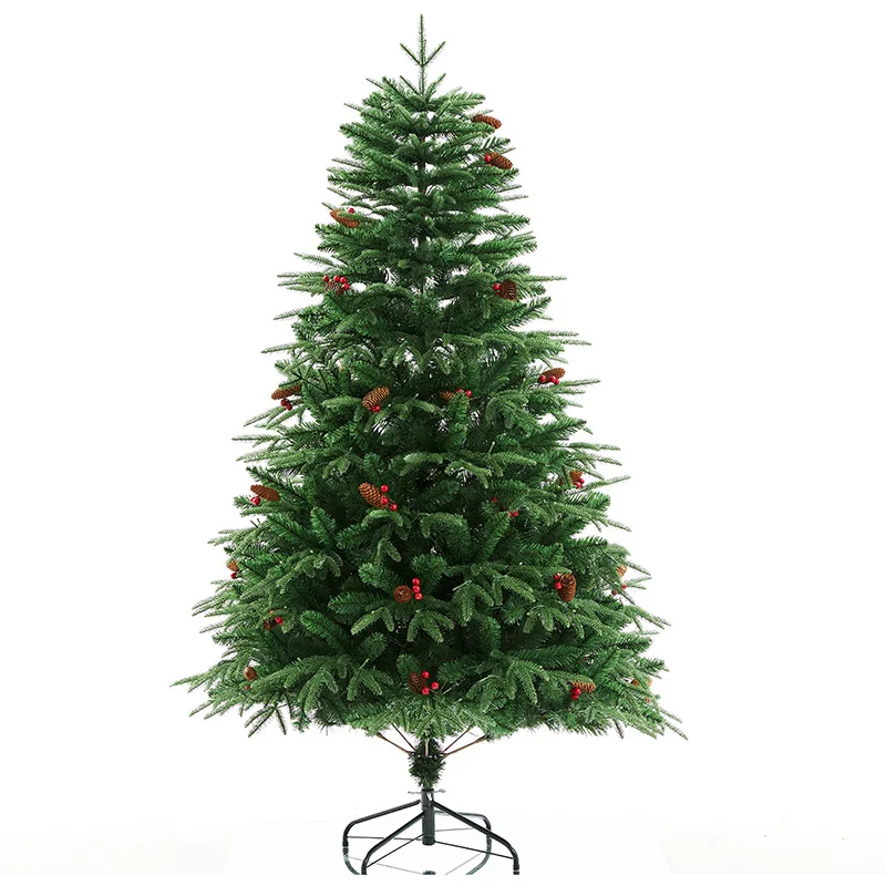 

Christmas tree snow berry style crypto rice scene decoration Christmas green multi-size mixed leaf decoration