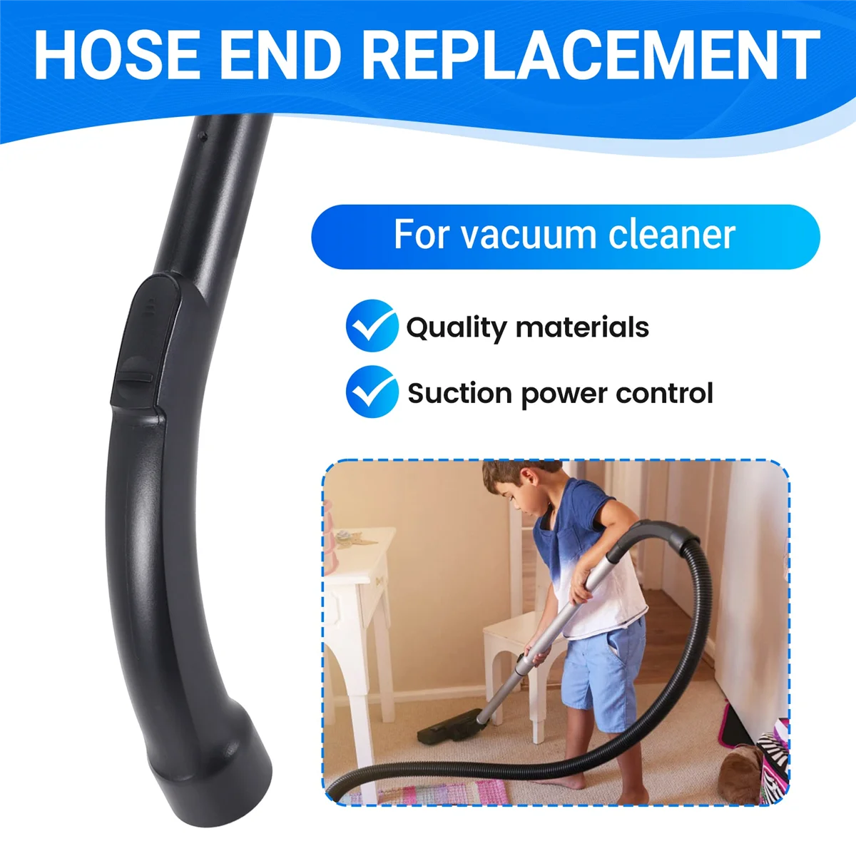 【B25B】Handle for Miele Vacuum Cleaner Replacement Parts Handle Tube Diameter 35 mm / 47 mm