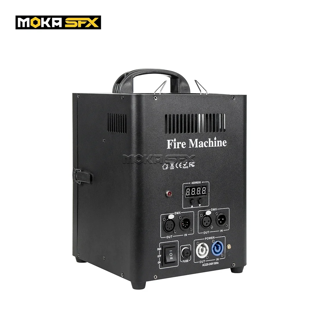MOKA SFX Double Head Fire Machine 4m High Flame Machine Fire Projector Para Stage Fire Effect Show