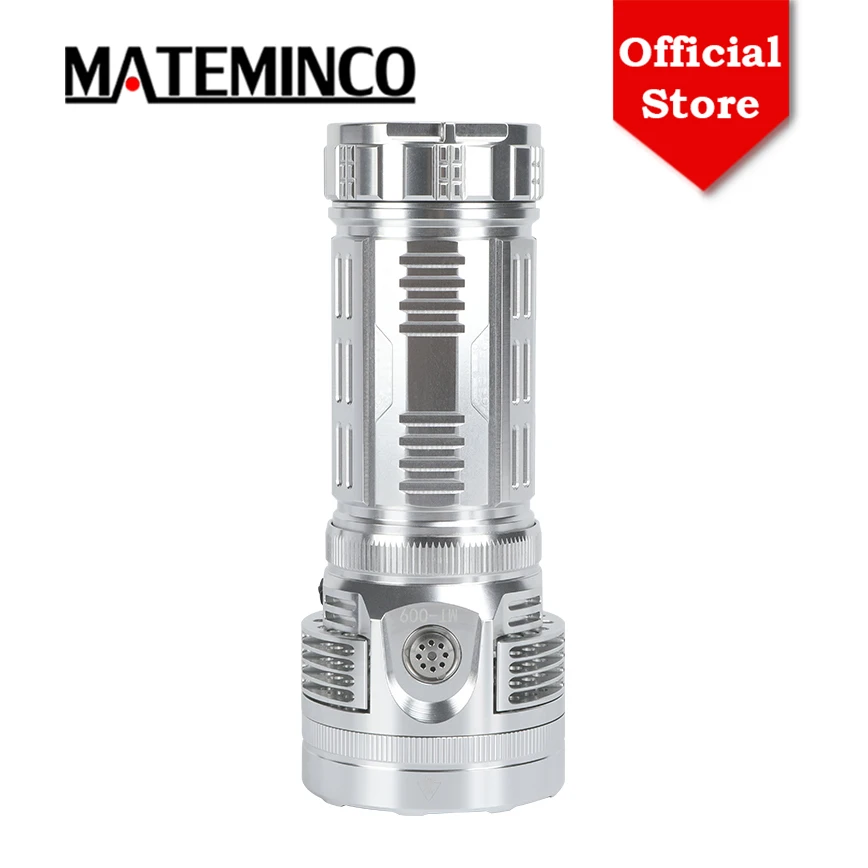 MATEMINCO MT009 High Lumen 26000lm Active Cooling Fan Rechargeable Tactical LED Flashlight for Outdoor, Camping, Searching