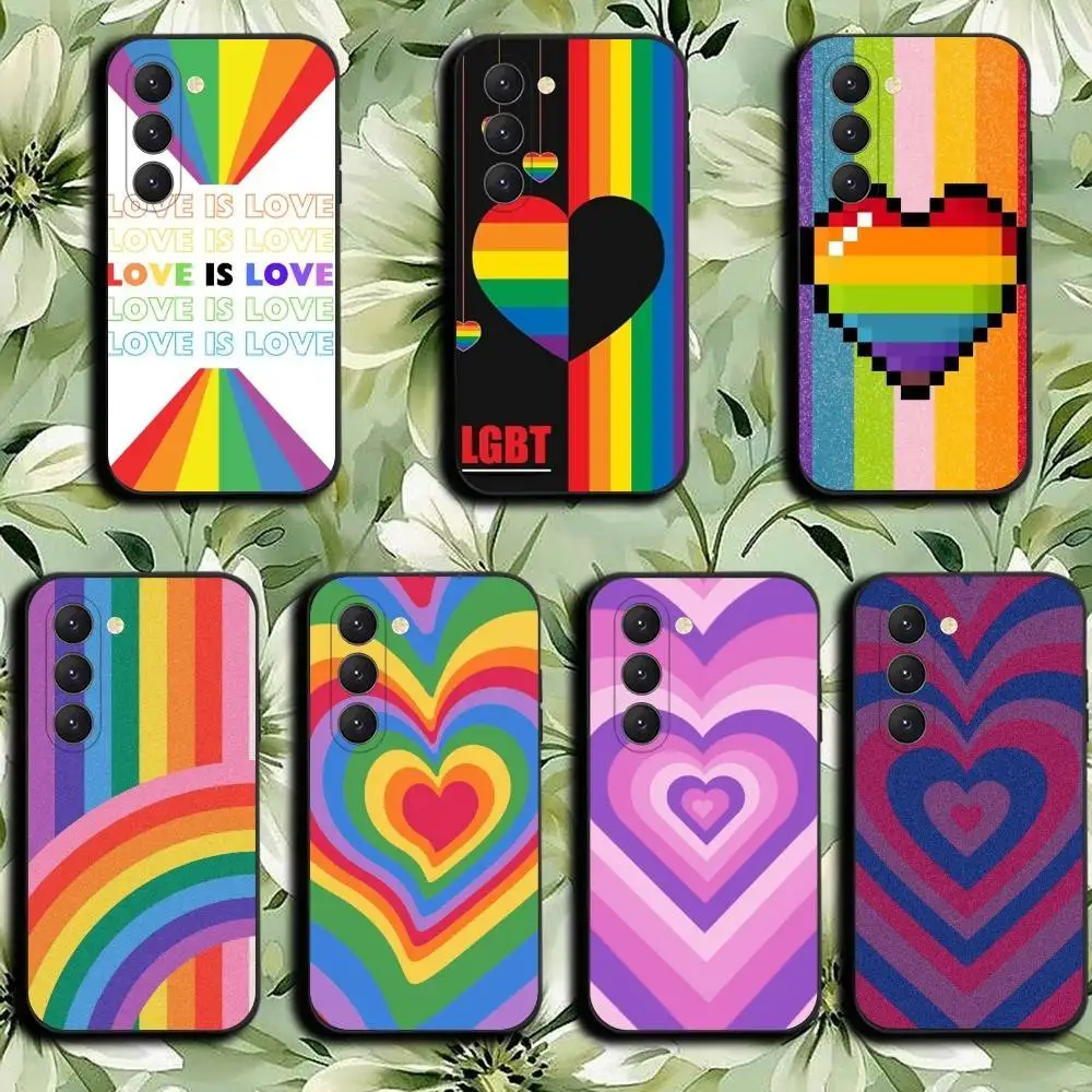 Rainbow Pride Flag Lesbians Phone Case For Samsung Galaxy A52 A42 A32 A22 A12 A02S A72 A73 A51 A41 A31 A21S A71 A40 A30S A20S