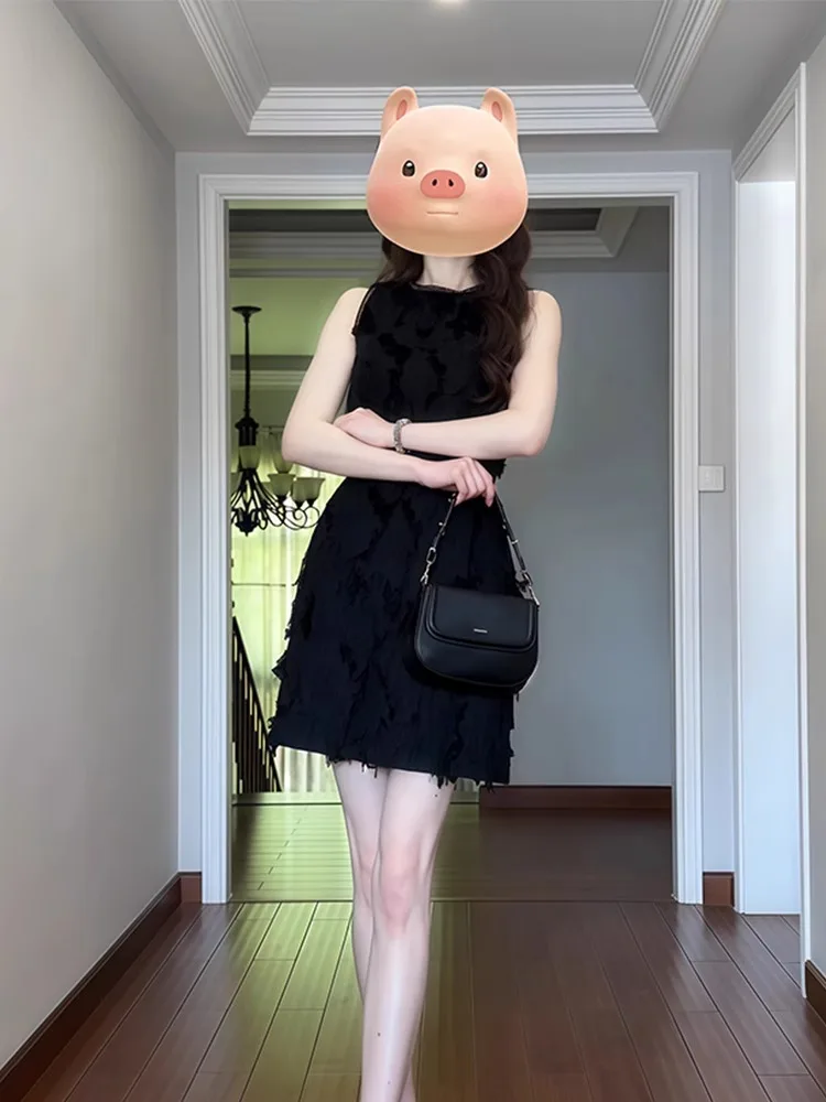 Rétro a-ligne Svel découpe florale Dr femmes été nouveau Sle jupe polyvalente trajet coréen Sle l taille