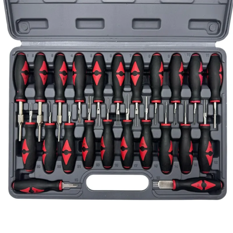 23/26pcs Universal Terminal Release Removal Tool Set Automotive Wiring Connector Crimp Pin Extractor For BMW Ford VW