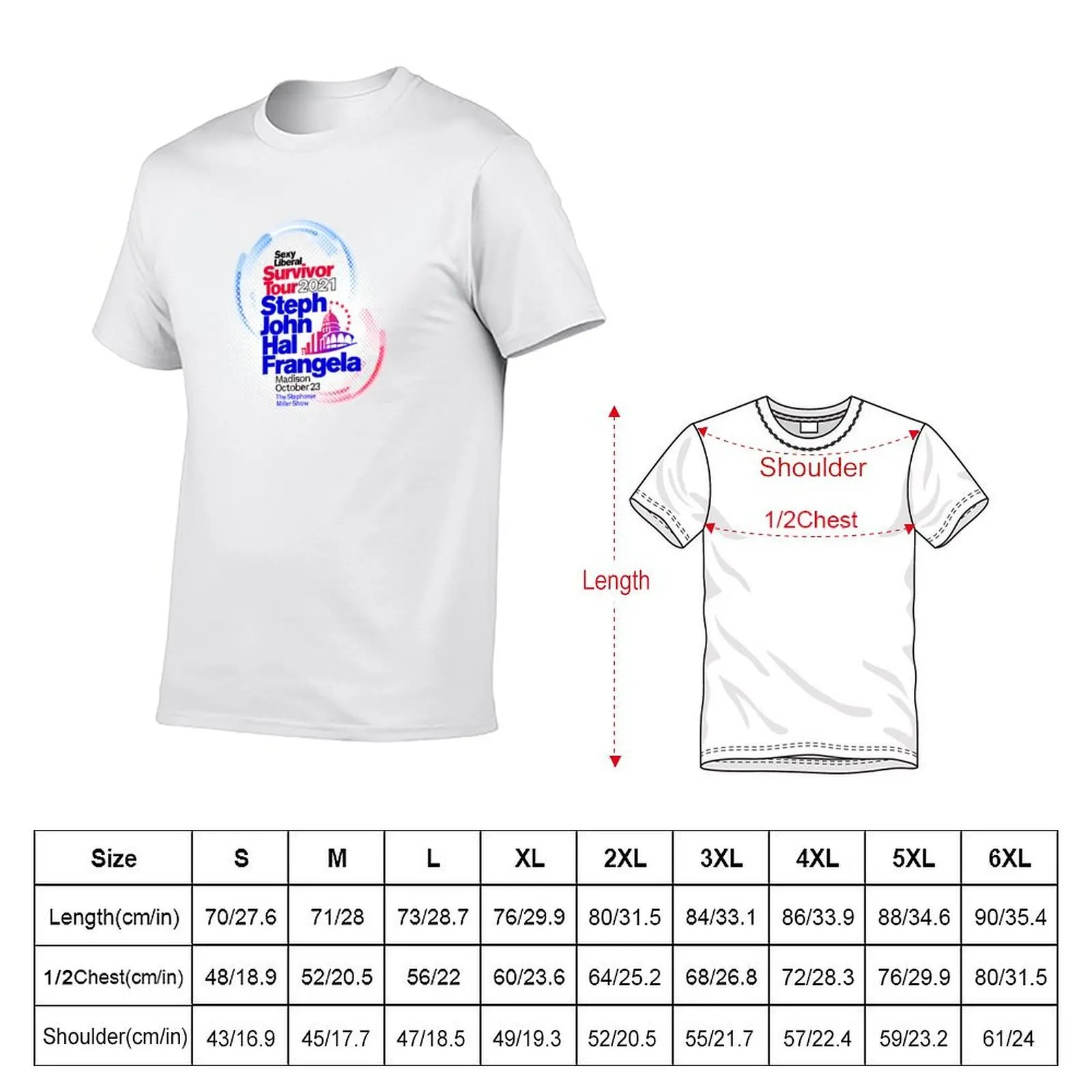 Sexy Liberal Survivors Tour Madison - 2021 T-Shirt Short sleeve tee essential t shirt outfits for men