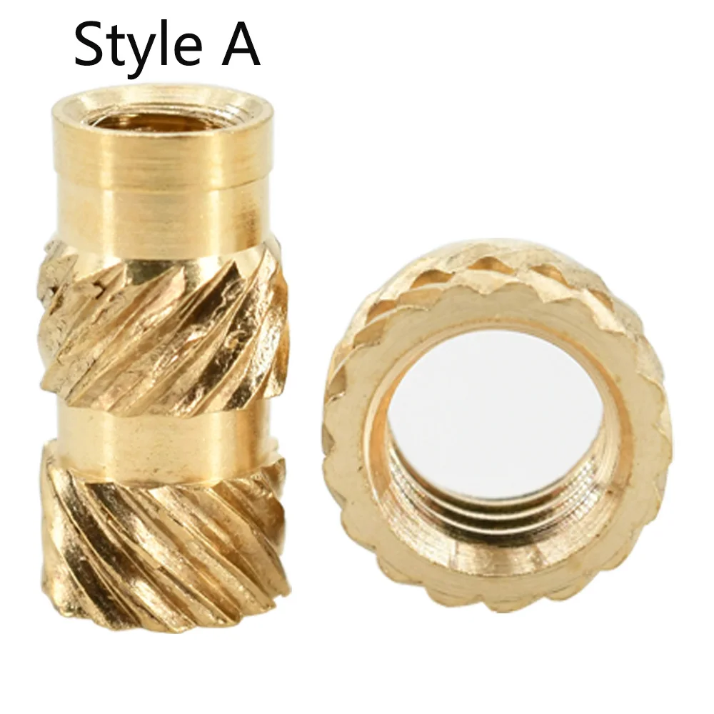 M2 M2.5 M3 M4 M5 M6 Copper Insert Nut Knurled Thread Hot Melt Embedded Nuts Brass Heat Set Insertion Laptop 3D Printing Nut Kit