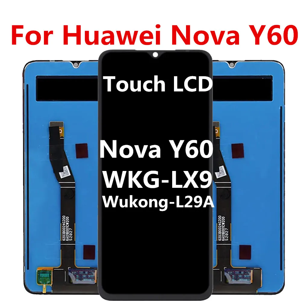 6,6 дюймовый 720*1600 для Huawei Nova Y60 ЖК-сенсорный экран дигитайзер в сборе WKG-LX9 дисплей ЖК